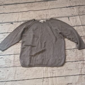 The Limited Women's Silver Gray Oversized Cotton Blend Sweater S